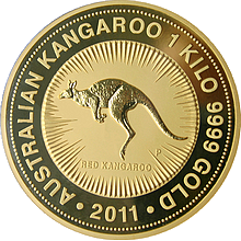1 Kg Kangaroo Zlatá investiční mince 2011