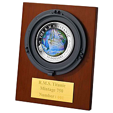Strieborná minca Titanic 5 Oz 100. výročie 2012 Perleť Proof