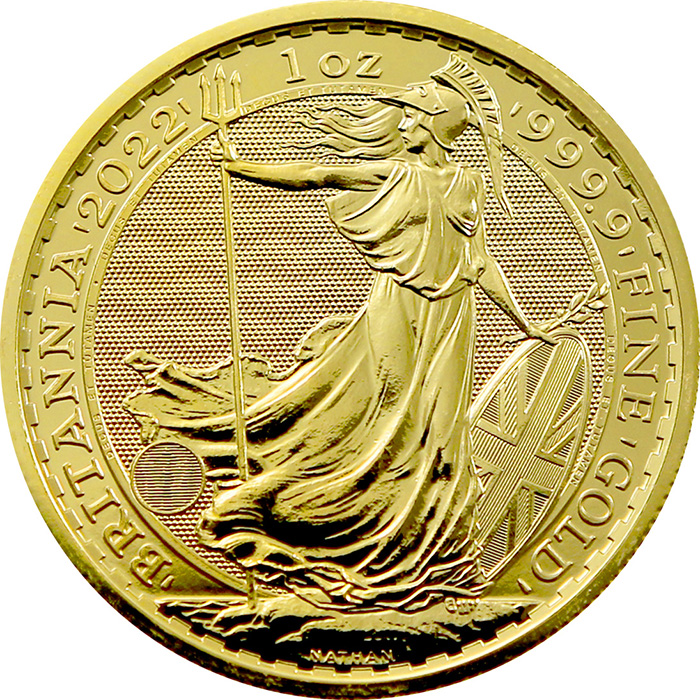 Zlatá investiční mince Britannia 1 Oz 