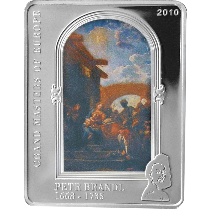 Stříbrná mince Petr Brandl Klanění tří králů 2010 Proof 
