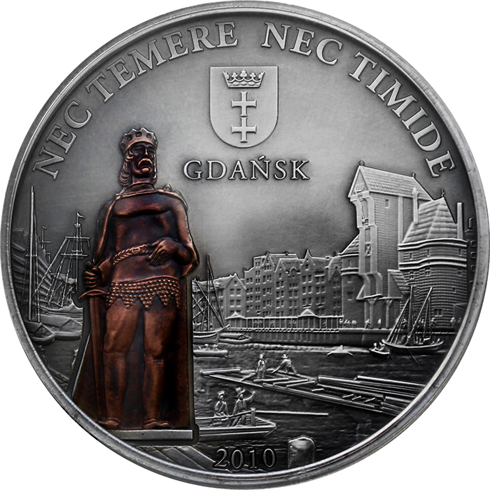 Stříbrná mince Gdaňsk 2010 Standard Cook Islands 