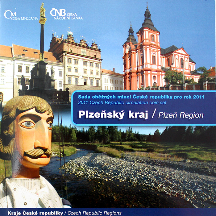 Sada oběžných mincí ČR 2011 Plzeňský kraj Standard
