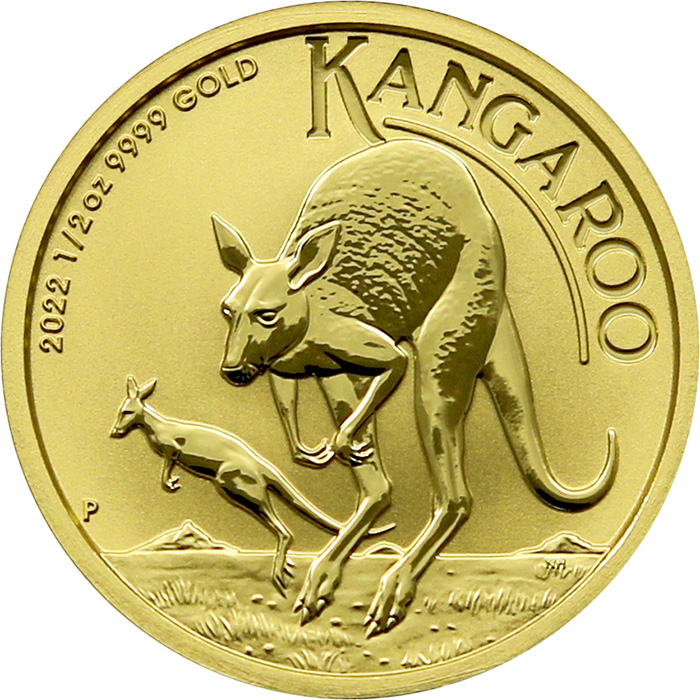 Zlatá investičná minca Kangaroo Klokan 1/2 Oz