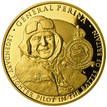 Zlatá investiční mince 100 NZD Generál Peřina Proof