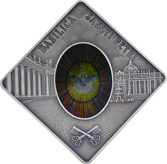 Stříbrná mince Bazilika svatého Petra 2011 Standard Palau