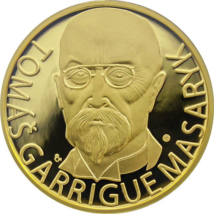 Zlatá uncová medaile T.G. Masaryk 75 let od úmrtí 2012 Proof