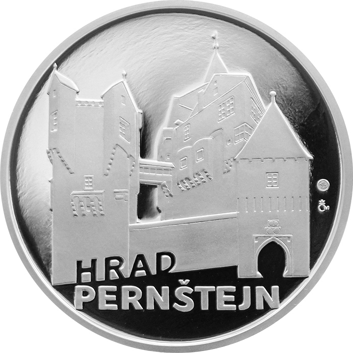 Stříbrná medaile Hrad Pernštejn 2012 Proof 