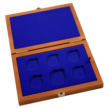 Dřevěná krabička 5 x Ag ČR 36 mm plus 1 x 45 mm