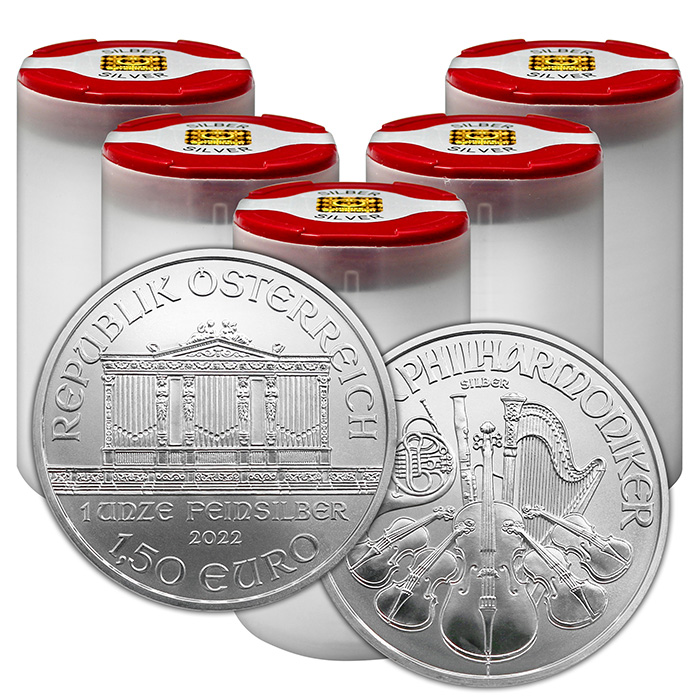 Stříbrná investiční mince Wiener Philharmoniker 1 Oz (Odběr 100 Ks a více)
