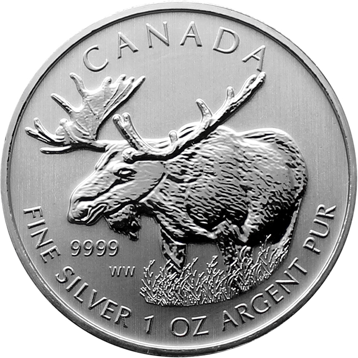 Stříbrná investiční mince Los Canadian Wildlife 1 Oz 2012