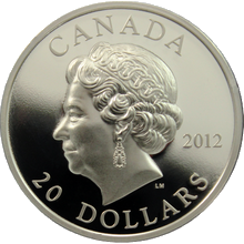 Přední strana Stříbrná mince Diamantové výročí Elizabeth II. 2012 Ultra high relief Proof