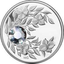 Stříbrná mince Duben Narozeninový krystal (Diamant) 2012 Proof