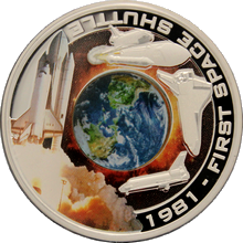Stříbrná mince První raketoplán 1 Oz 2010 Proof