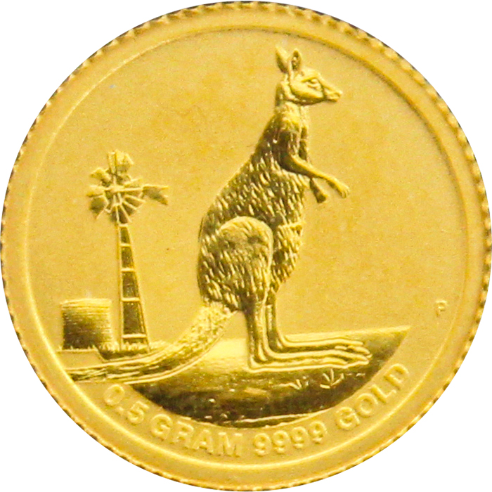 Zlatá investiční mince Kangaroo Klokan 0.5g Miniatura 2012