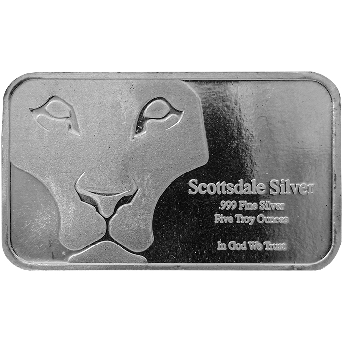 155g Scottsdale Prey Bar USA Investiční stříbrný slitek