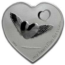 Stříbrná mince My Heart Flies for You 2012 Proof