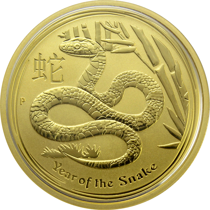 Zlatá investičná minca Year of the Snake Rok Hada Lunárny 1 Oz 2013