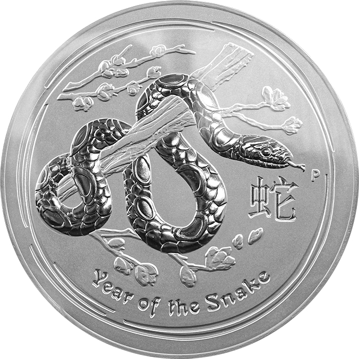 Strieborná investičná minca Year of the Snake Rok Hada Lunárny 10 Kg 2013