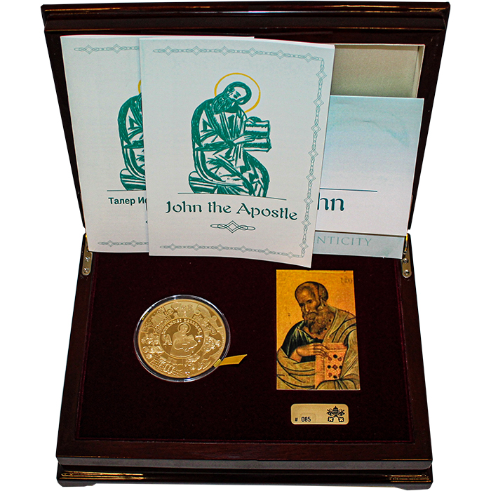 Zlatá minca Apostol Ján 5 Oz 2011 Proof