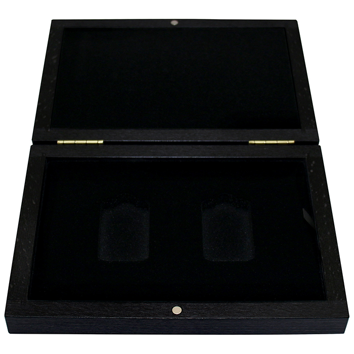 Drevená krabička na zlaté tehličky Argor Heraeus 2 x 250 gramov