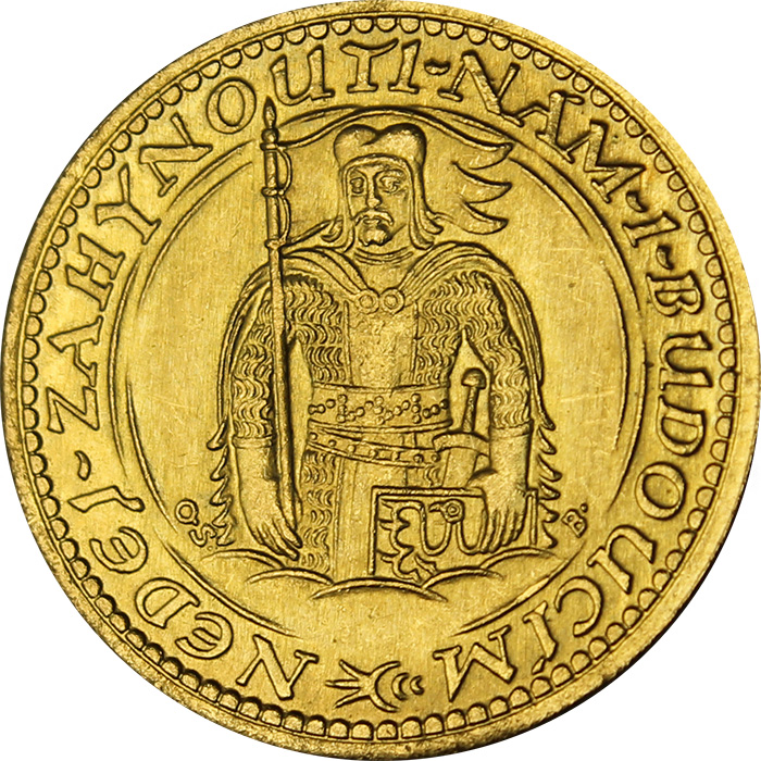 Zlatá mince Svatý Václav Jednodukát Československý 1933