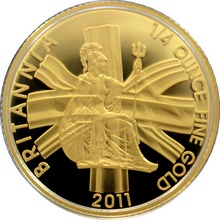 Zlatá mince 1/4 Oz Britannia 2011 Proof