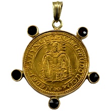 Zlatá mince Svatý Václav Jednodukát Československý 1933 Zlatý přívěsek