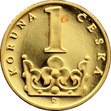 Zlatá medaile Koruna Česká 1.výročí ČM 1994 Standard