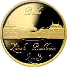 Zlatá mince 2000 Kč Zámek Buchlovice Baroko 2003 Proof 
