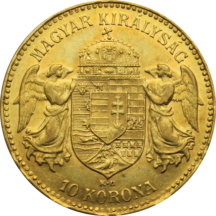 Zlatá minca Desaťkorunáčka Františka Jozefa I. Uhorská razba 1906