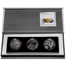 Biblické umění 2 NIS Sada stříbrných mincí Izrael 2009 - 2011 Proof
