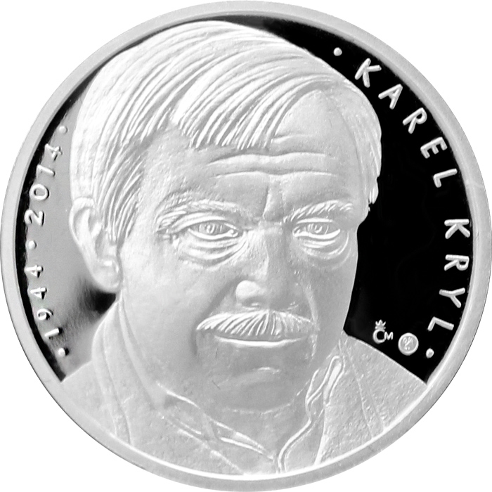 Stříbrná medaile Karel Kryl 2014 Proof