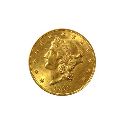 Zlatá minca American Double Eagle Liberty Head 1903