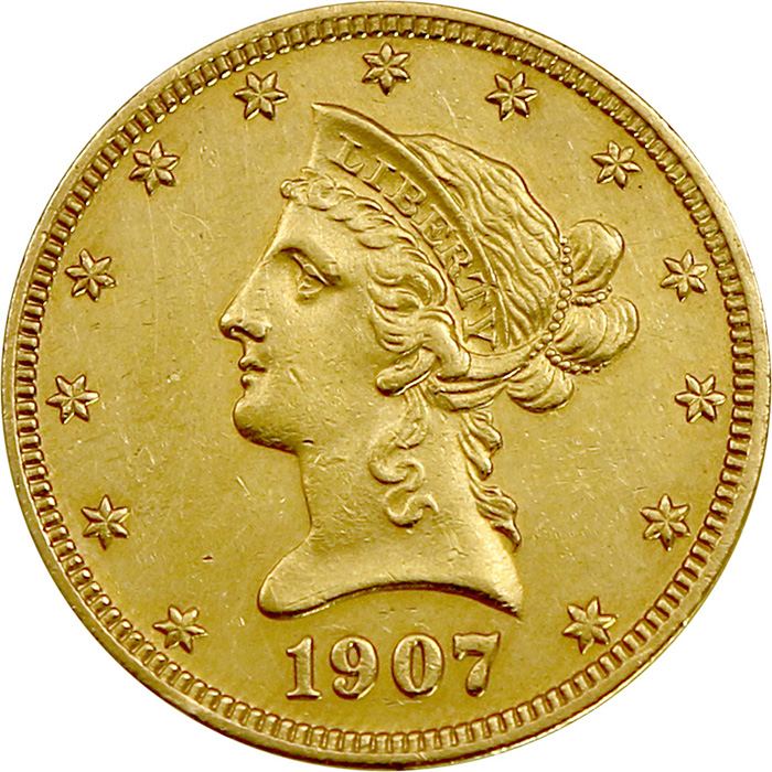 Zlatá mince 10 Dolar American Eagle Liberty Head 1907