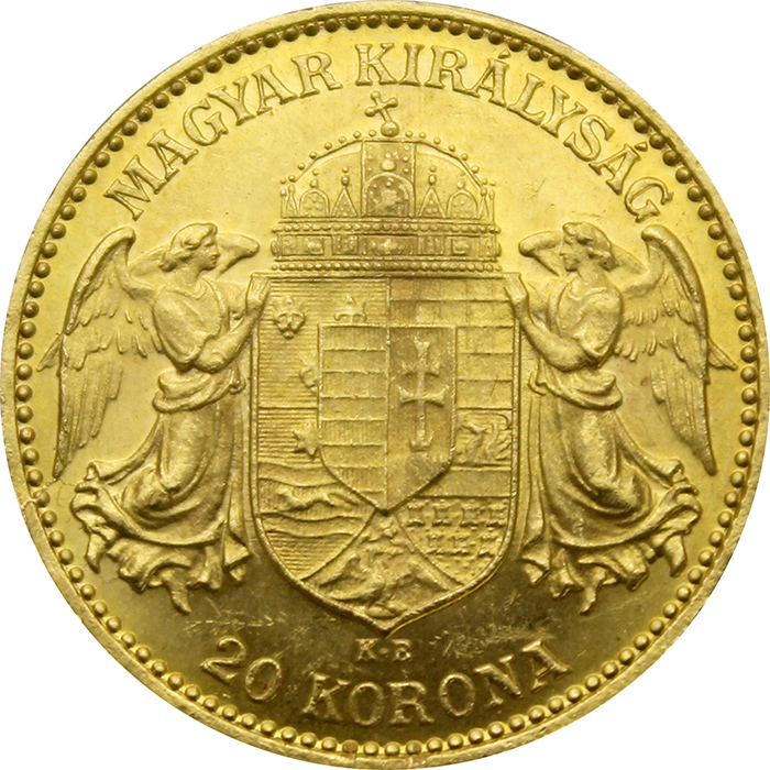 Zlatá minca Dvadsaťkorunáčka Františka Jozefa I. Uhorská razba 1903