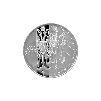 Stříbrná mince 200 Kč Bitva u Hradce Králové 150. výročí 2016 Proof