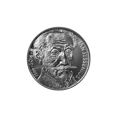 Přední strana Stříbrná mince 200 Kč Jan Jessenius 450. výročí narození 2016 Standard