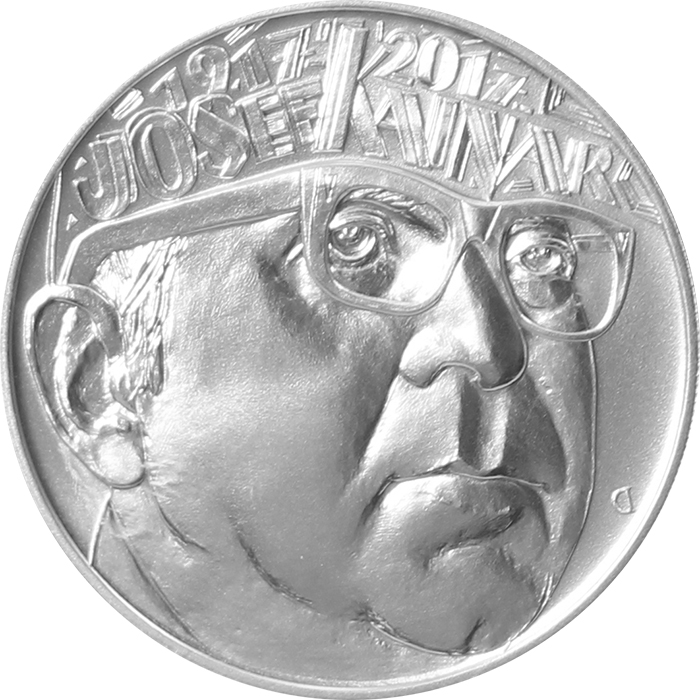 Stříbrná mince 200 Kč Josef Kainar 100. výročí narození 2017 Standard