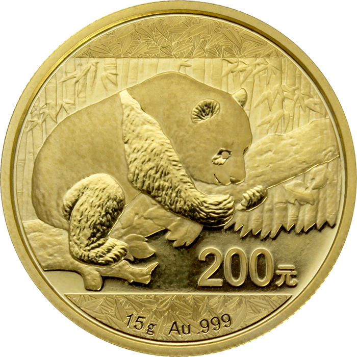 Zlatá investičná minca Panda 15g 2016
