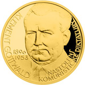 Zlatý dukát Českoslovenští prezidenti - Klement Gottwald 2015 Proof
