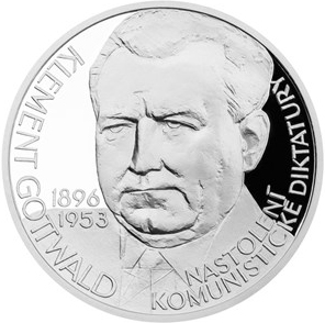 Strieborná medaila  Československý  prezidenti - Klement Gottwald 2015 Proof