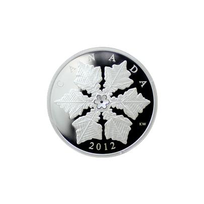 Strieborná minca Snehová vločka Krystal 2012 Proof (.9999)