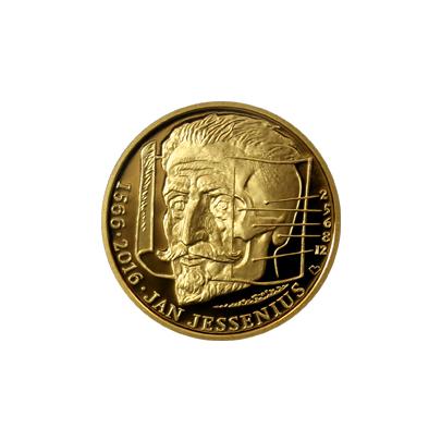 Zlatá půluncová medaile Jan Jessenius 2016 Proof