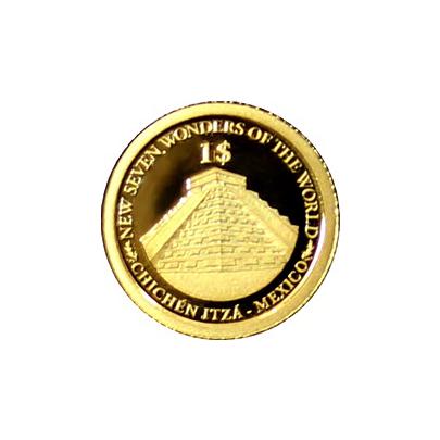 Zlatá mince Chichén Itzá 0.5g Miniatura 2013 Proof