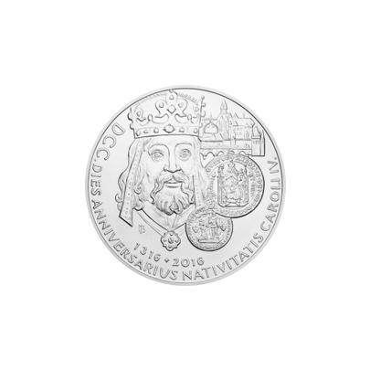 Strieborná stokilogramová minca100 NZD 700. výročíe narodenia Karla IV. 2016 Štandard