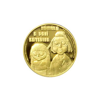 Zlatá minca 5 NZD Mánička a paní Kateřina 2016 Proof