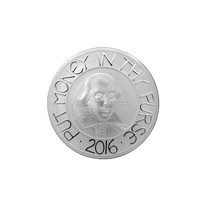 Stříbrná mince 5 Oz William Shakespeare 2016 Proof