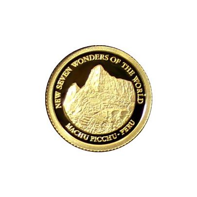 Přední strana Zlatá mince Machu Picchu 0.5g Miniatura 2011 Proof