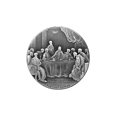 Stříbrná mince 2 Oz Poslední večeře Biblical Series 2016 Antique Standard