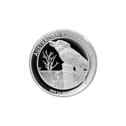 Stříbrná mince Kookaburra 1 Oz High Relief 2016 Proof